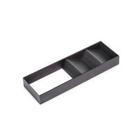 SCHUBLADENORGANISATOR Orderbox, 150x470mm, Stahl und Holz, Anthrazitgrau - Anthrazit, Metall (16/9/50.5cm) - EMUCA