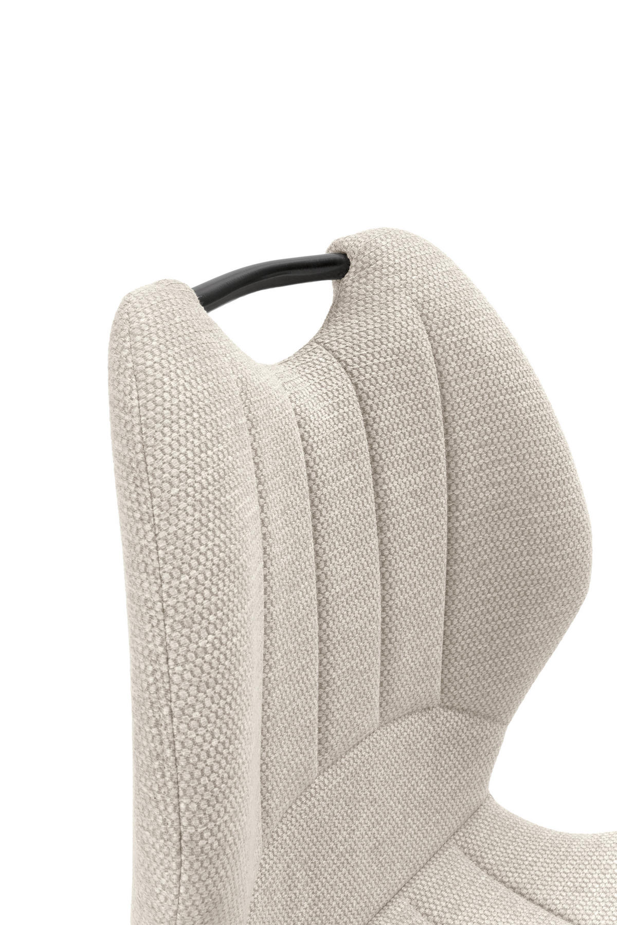 ESSZIMMERSTUHL Muli Beige 48/58/86 cm 4er-Set - Beige/Schwarz, Textil (58/86/48cm) - Calicosy