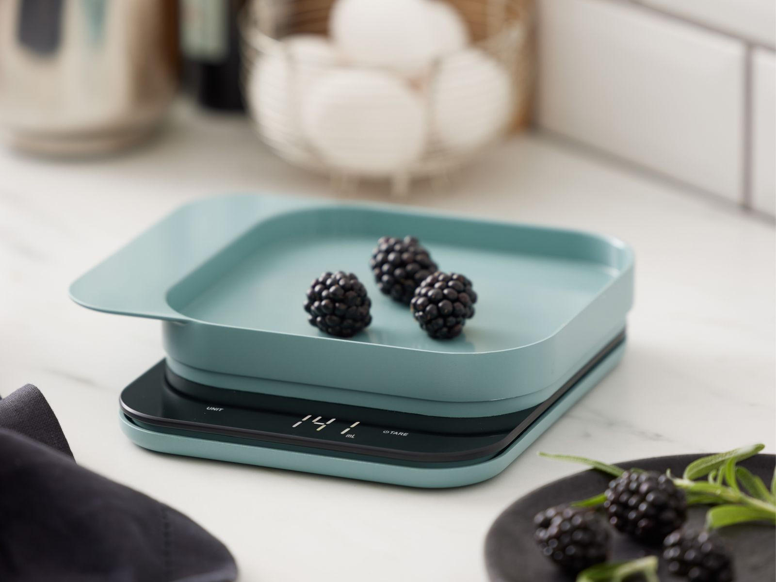 KÜCHENWAAGE Mensura nordic green (türkis grün) - Grün, Kunststoff (21/4/17cm) - Rosti