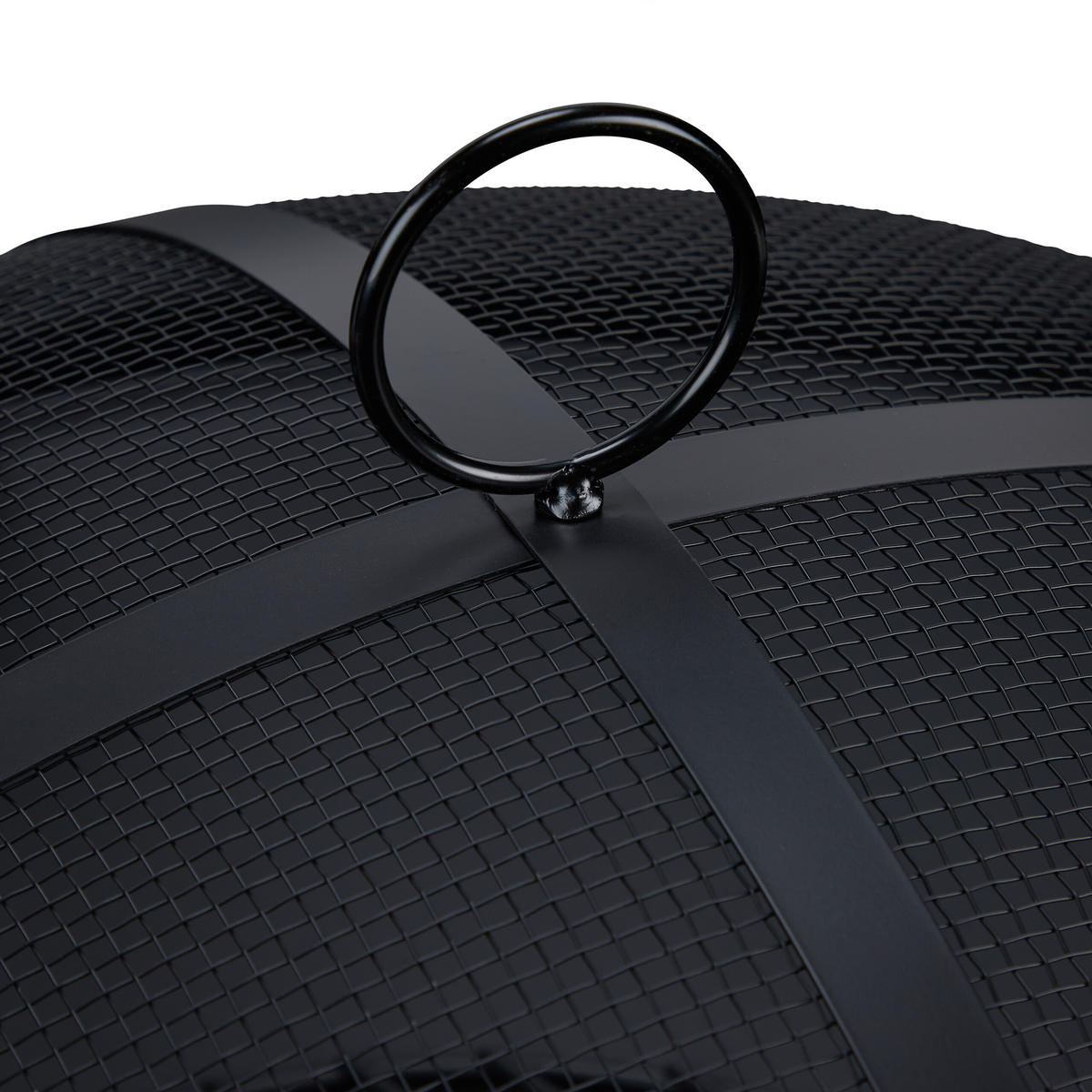 FEUERSCHALE - Schwarz, Kunststoff/Metall (60/37/60cm) - Relaxdays