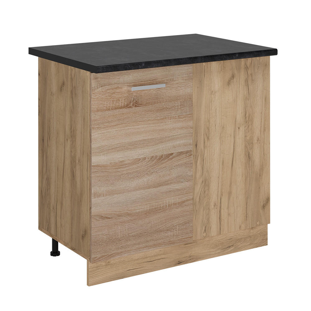 Vicco Eckunterschrank Sonoma Eiche, Eiche 86x81.6x60 cm