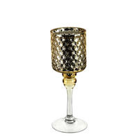 KERZENHALTER Donna Gold 12x12x27 cm Glas - Goldfarben, Glas (12/27/12cm) - Mondex
