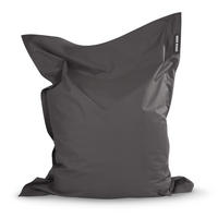 RIESEN-SITZSACK "Square" 140x180cm 380 L - Anthrazit, Textil (140/25/180cm) - Green Bean