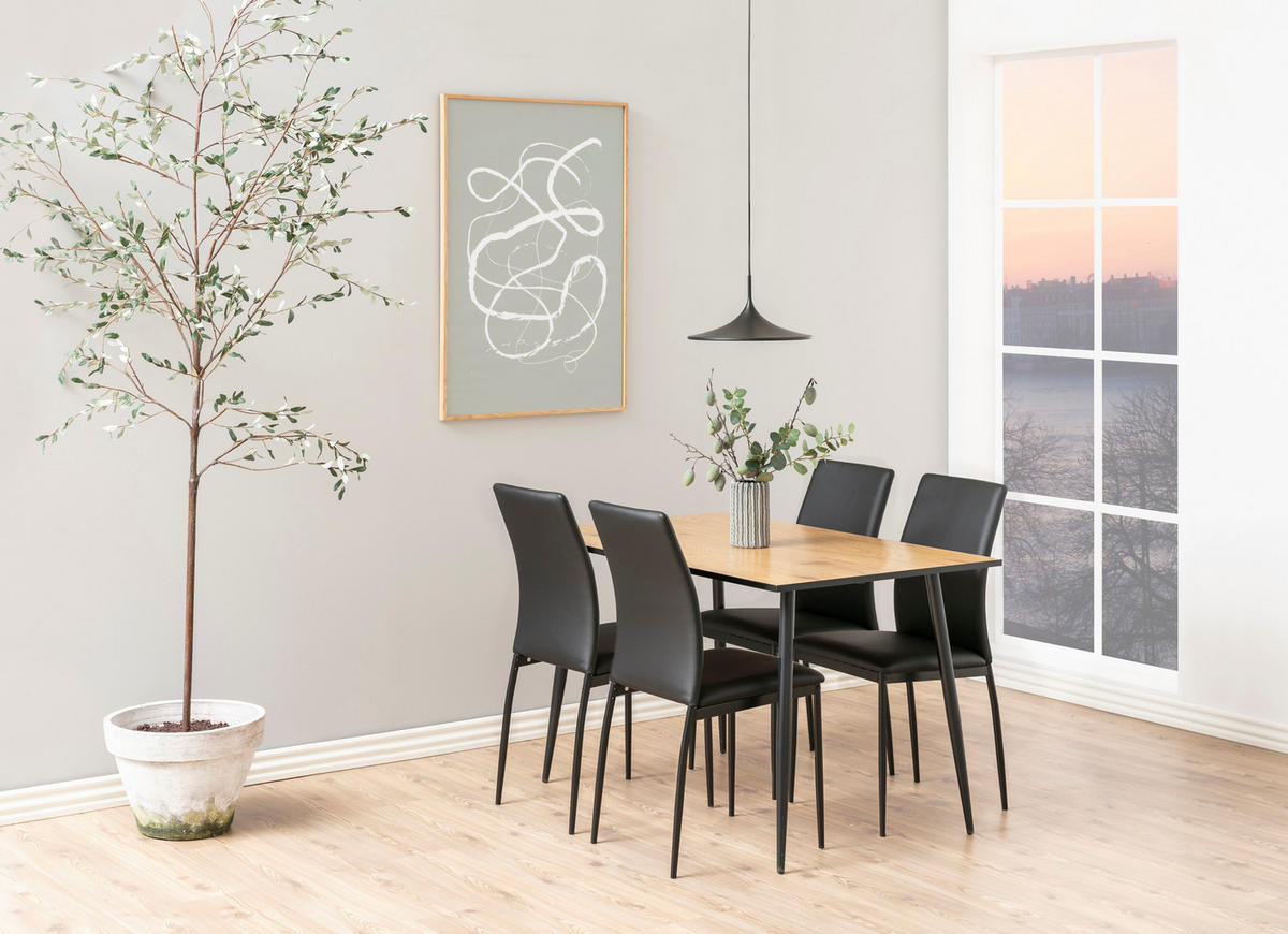 ESSTISCH Wildeiche Dekor - Naturfarben, Holzwerkstoff (80/120/75cm) - ebuy24