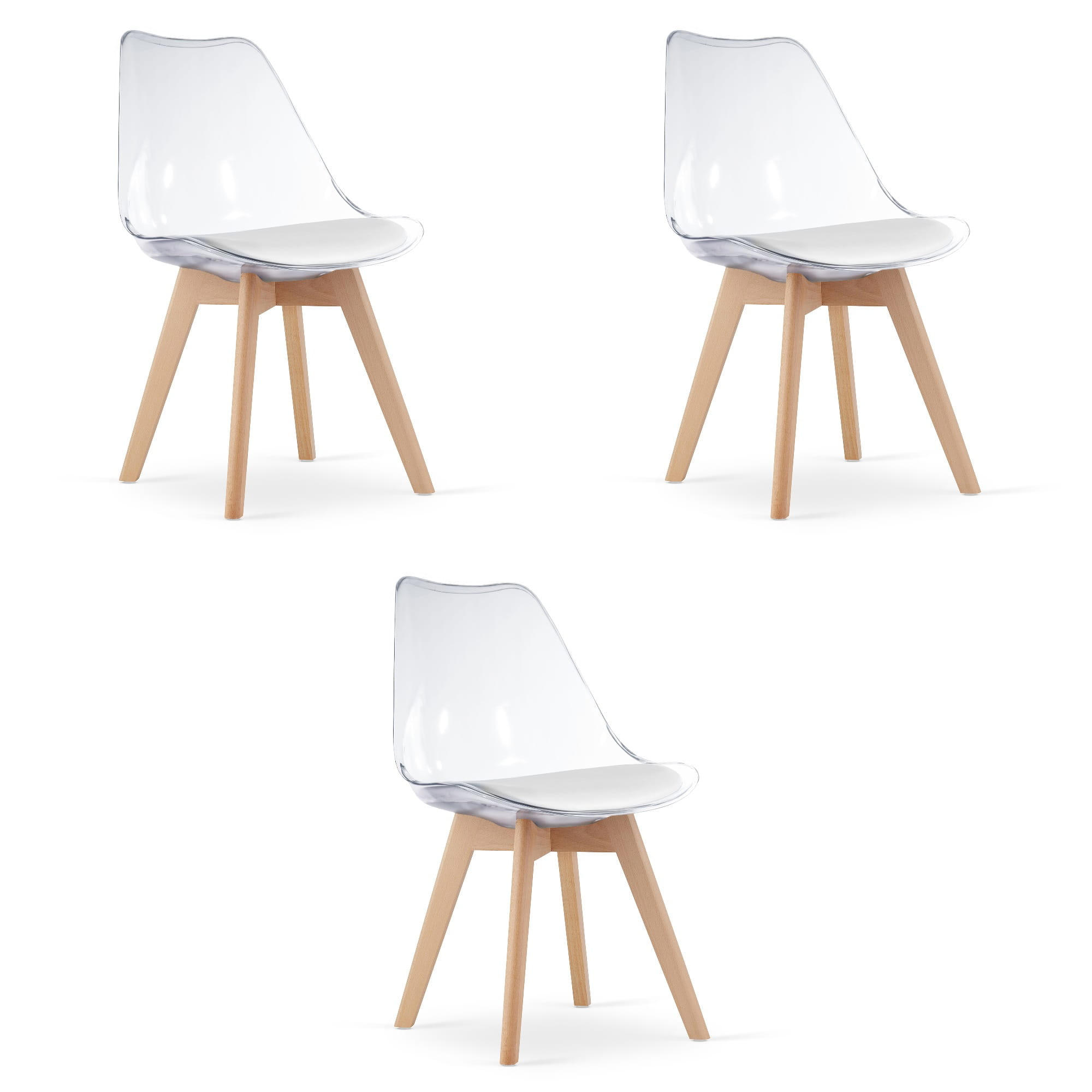 Valora Esszimmerstuhl Transparent 49x82x43 cm