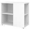ANSTELLCONTAINER - mit 4 Regalfächern 80/40/72 cm in Weiß - Weiß, Holzwerkstoff (40/72/80cm) - bümö