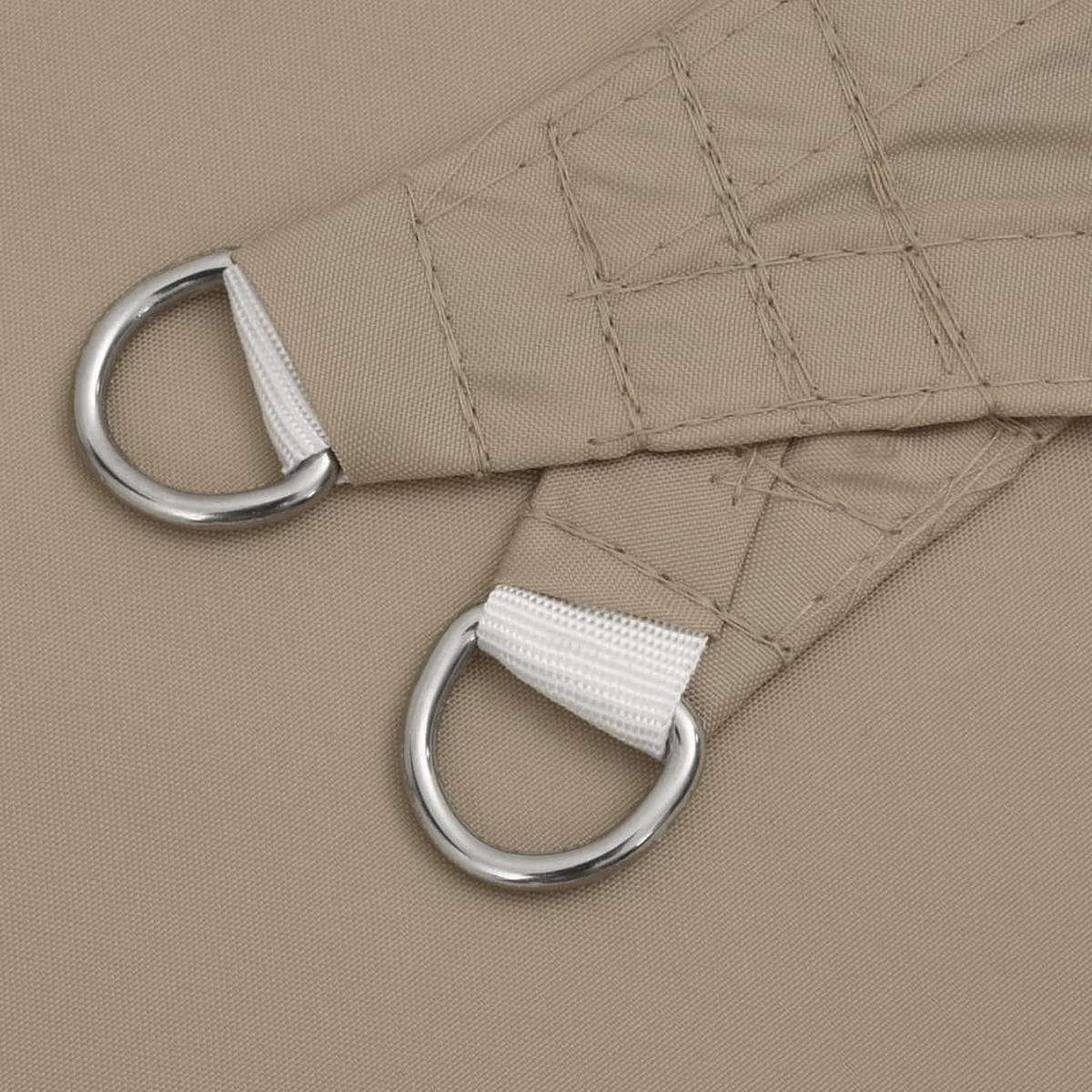 SONNENSEGEL Oxford-Gewebe Quadratisch 4/4 M Taupe - Taupe, Textil (400/400cm) - vidaXL