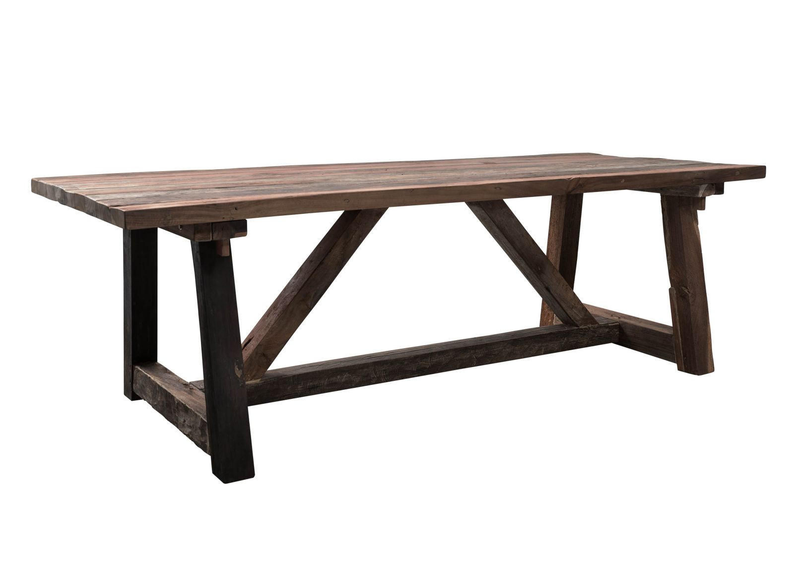 ESSTISCH Altholz 190x100x78 natur unbehandelt BASSANO #111 - Naturfarben, Holz (190/100/78cm) - Massivmoebel24