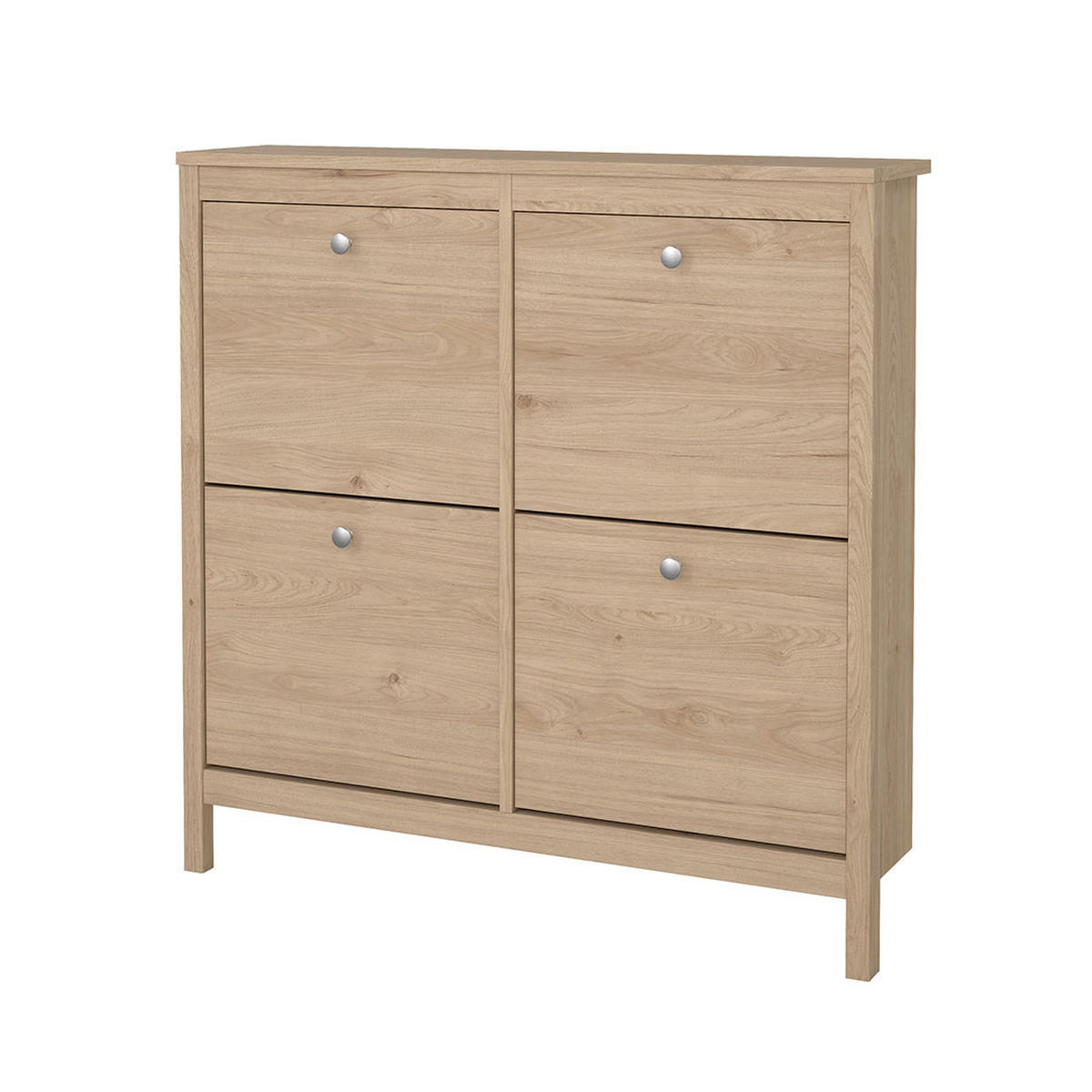 SCHUHSCHRANK, Madrid, Eiche, Holzwerkstoff, 103 x 25 x 103 cm - Eichefarben, Holzwerkstoff (103/103/25cm) - ebuy24
