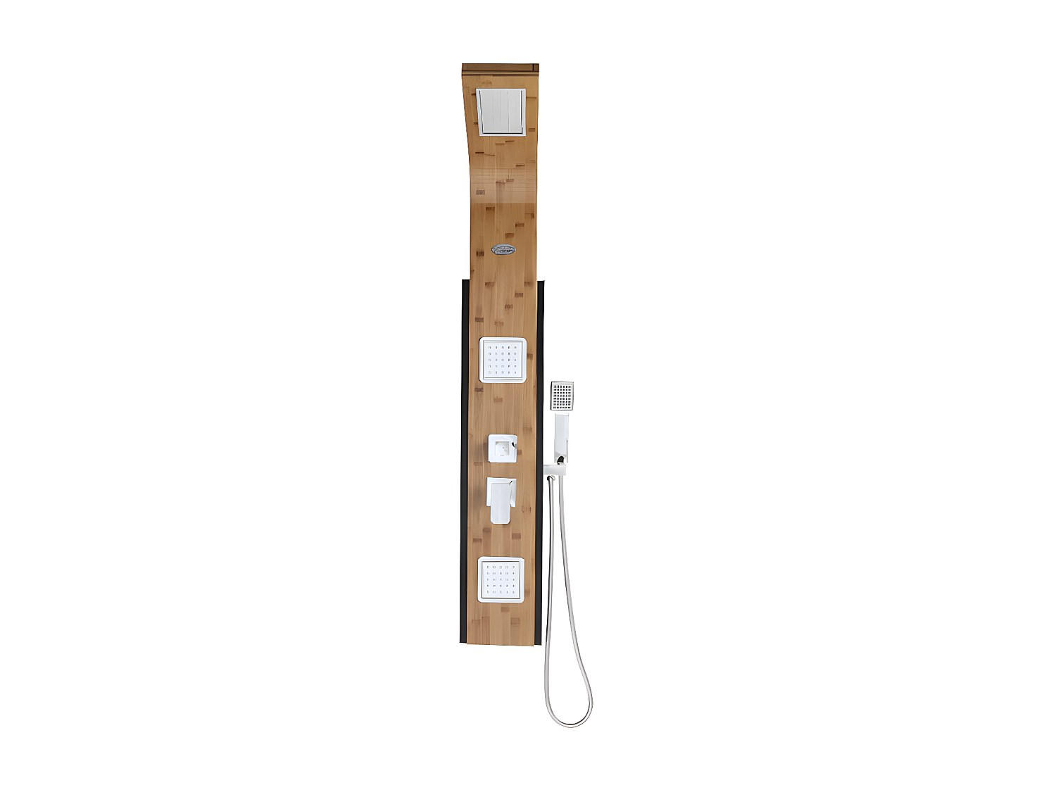 DUSCHSÄULE - 22 cmcm x 22 cmcm - Holz, Platte - Naturfarben Hell - DALIMA - Naturfarben, Holz (22/145/22cm) - Vente-Unique