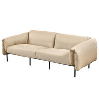 3-SITZER OUTDOOR-SOFA - Beige, Textil/Metall (224/70/98cm) - home24