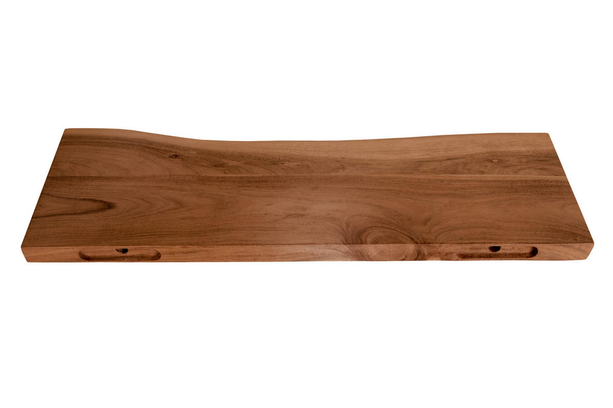 WANDREGAL AMANDA - Braun/Akaziefarben, Holz (70/3/20cm) - SAM