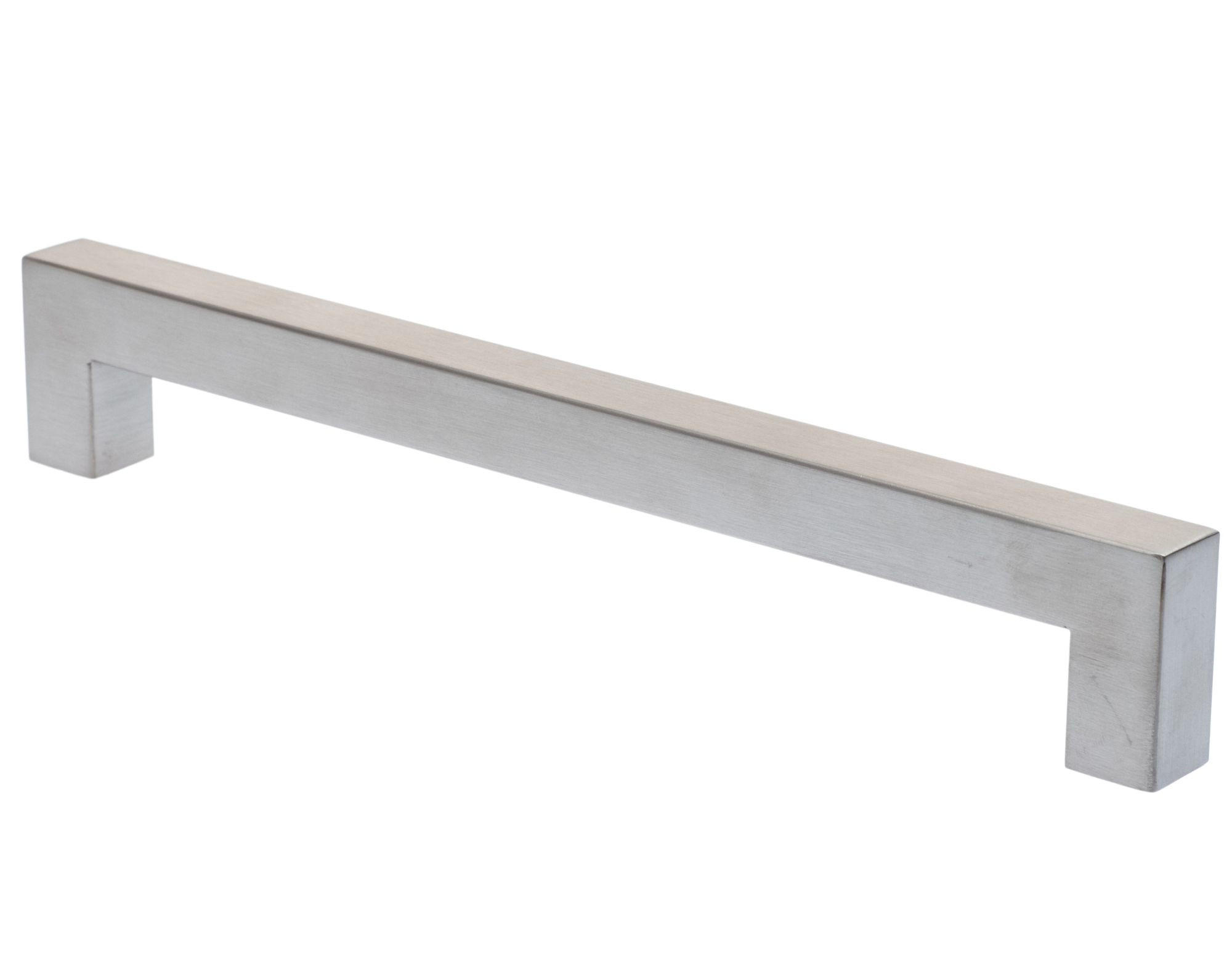 MÖBELGRIFF BA 200mm, Küchengriff Edelstahl gebürstet, Schrankgriff - Silberfarben, Metall (1.5/3.5/21.5cm)