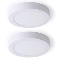 LED AUSSENLEUCHTE Alu Weiß 2er Set - Weiß, Kunststoff (22.5/22.5/3.5cm)