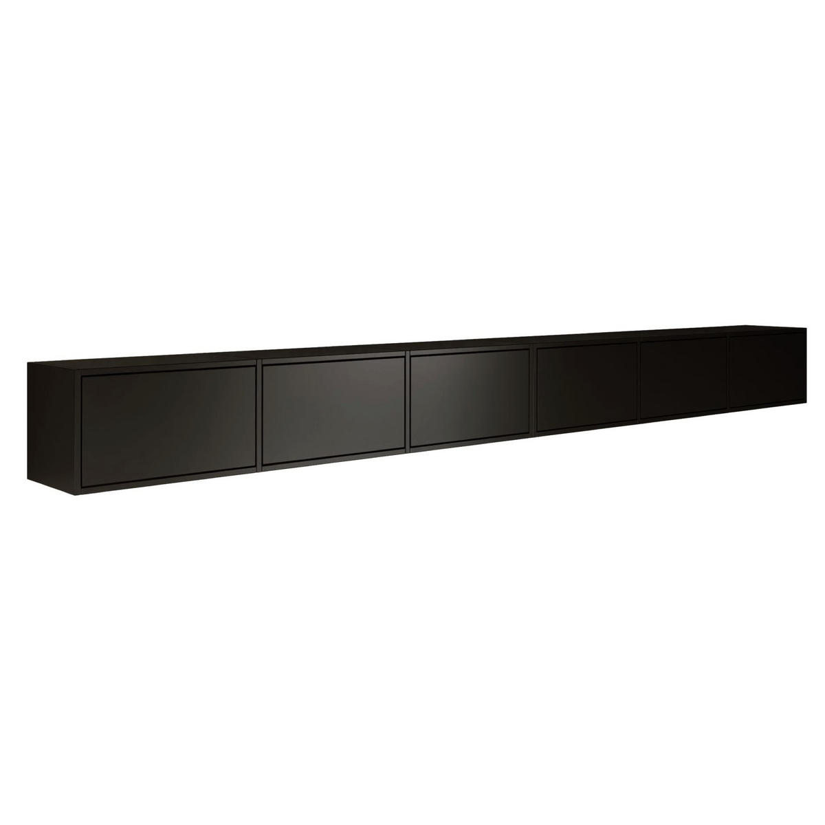 TV-LOWBOARD Framme hängend Schwarz 300/30/30 cm - Schwarz, Holzwerkstoff (300.2/30/30cm) - Selsey