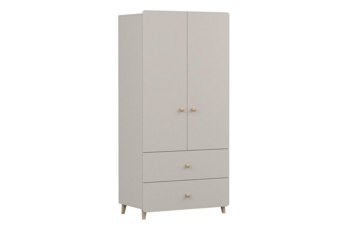 KINDERKLEIDERSCHRANK MARCO 02 90/204/51 cm in Kaschmir - Kaschmir, Holzwerkstoff (90/208/51cm) - Deine Möbel 24