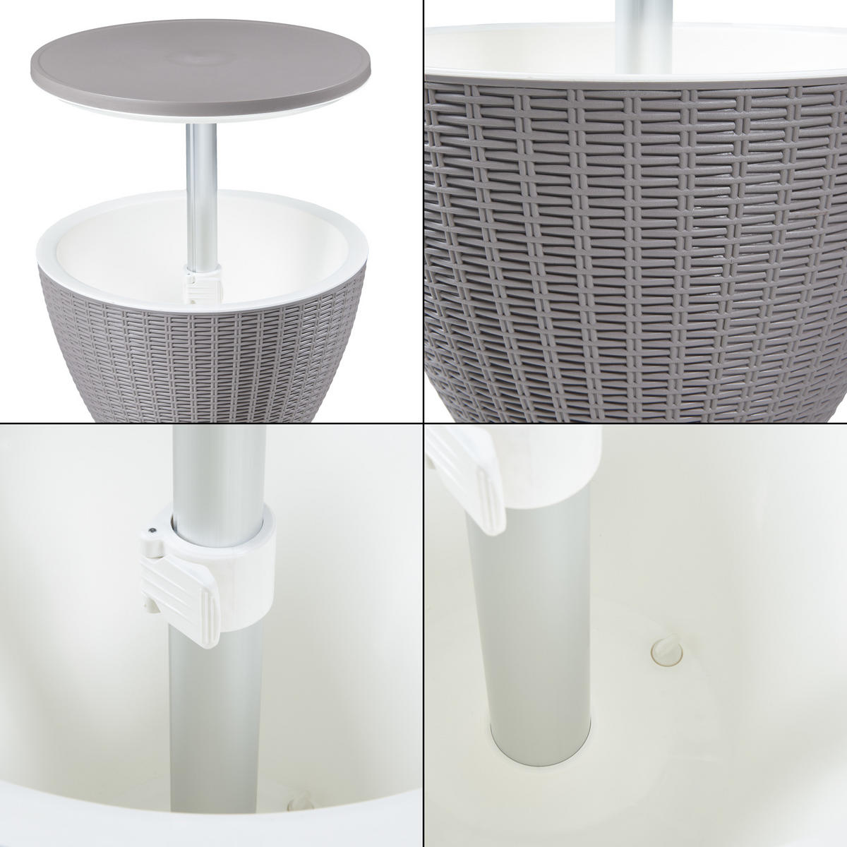 KÜHLTISCH Atessa - Hellbraun, Kunststoff (48.5/48.5/58cm) - casa.pro