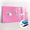 MAGNETTAFEL 120x60 Rosa schwarzer Marker - Pink, Glas (120/0.4/60cm) - TULUP