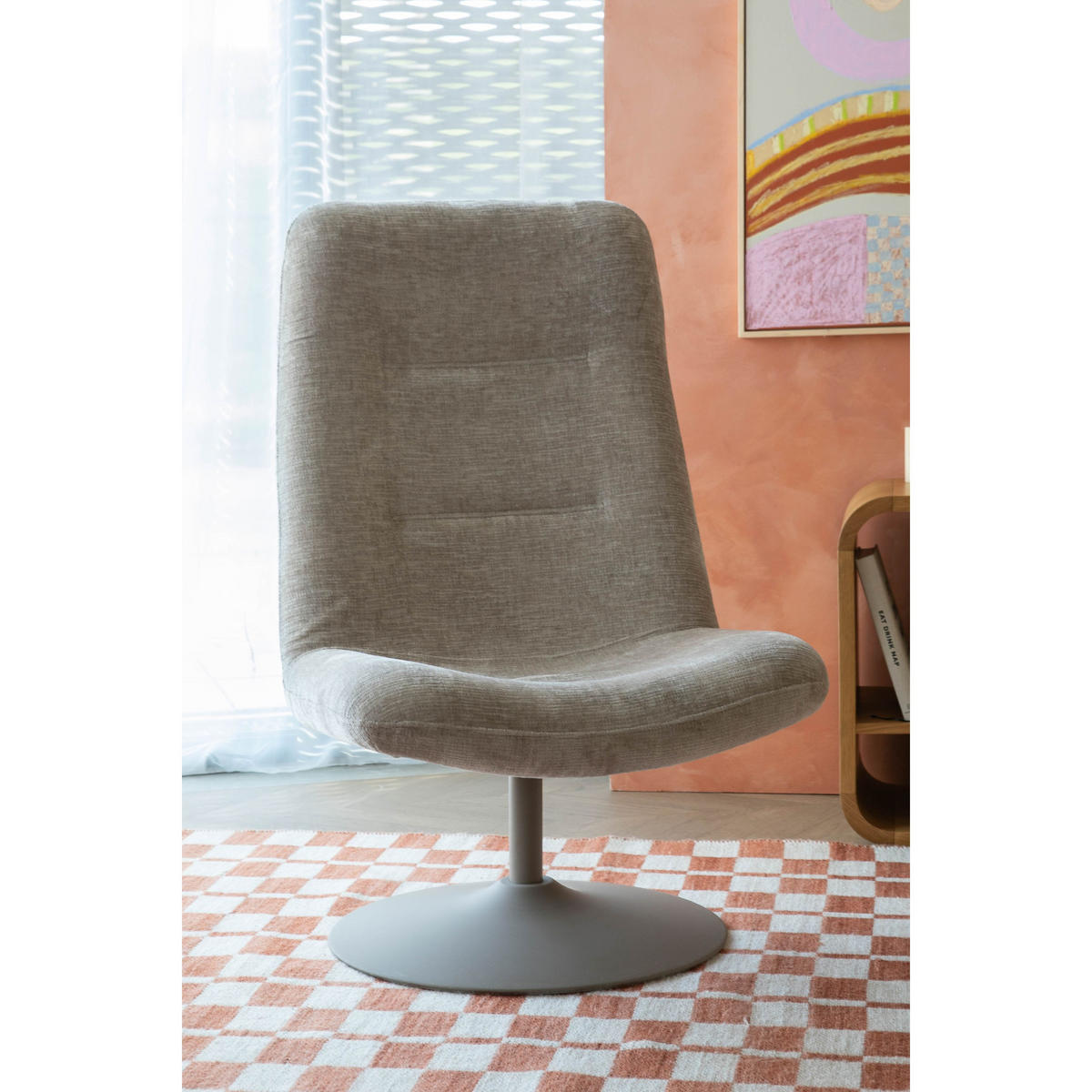 SESSEL Ume Deco Beige - Beige, Kunststoff (65/108/85cm) - Zuiver