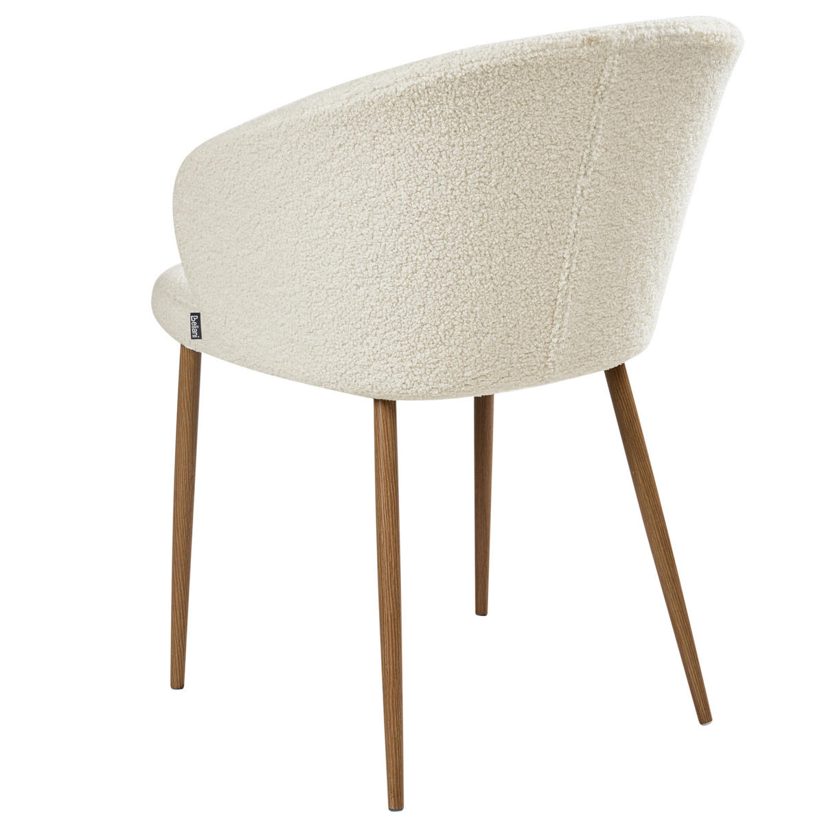 ÉTKEZŐSZÉK 2 darabos Szett Törtfehér Mason - barna/fehér, textil (57/82/45cm) - Beliani
