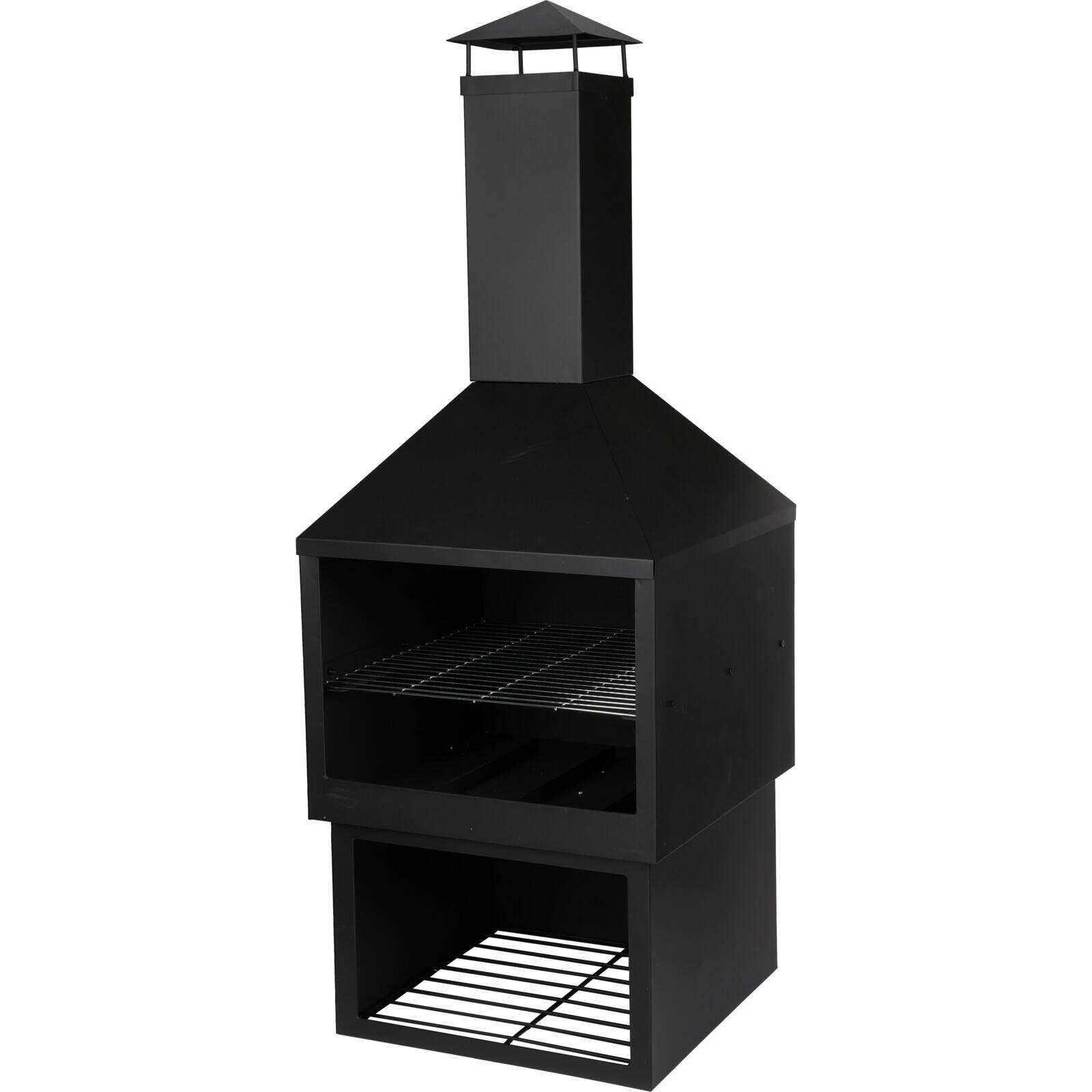 GRILL 118 cm - Schwarz, Metall (44/118/44cm)