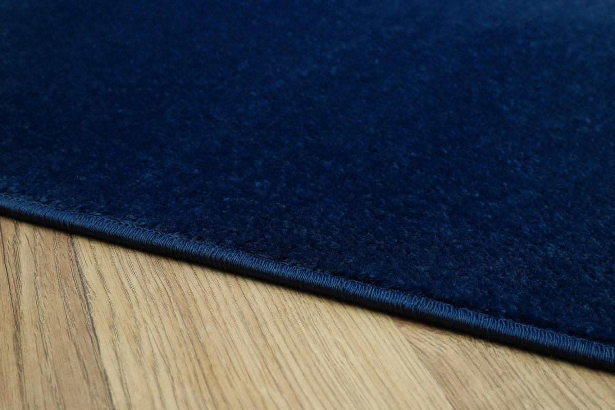 TEPPICH MONO SQUARE Dunkelblau 200/200 cm - Dunkelblau, Kunststoff (200/200cm) - Tapiso