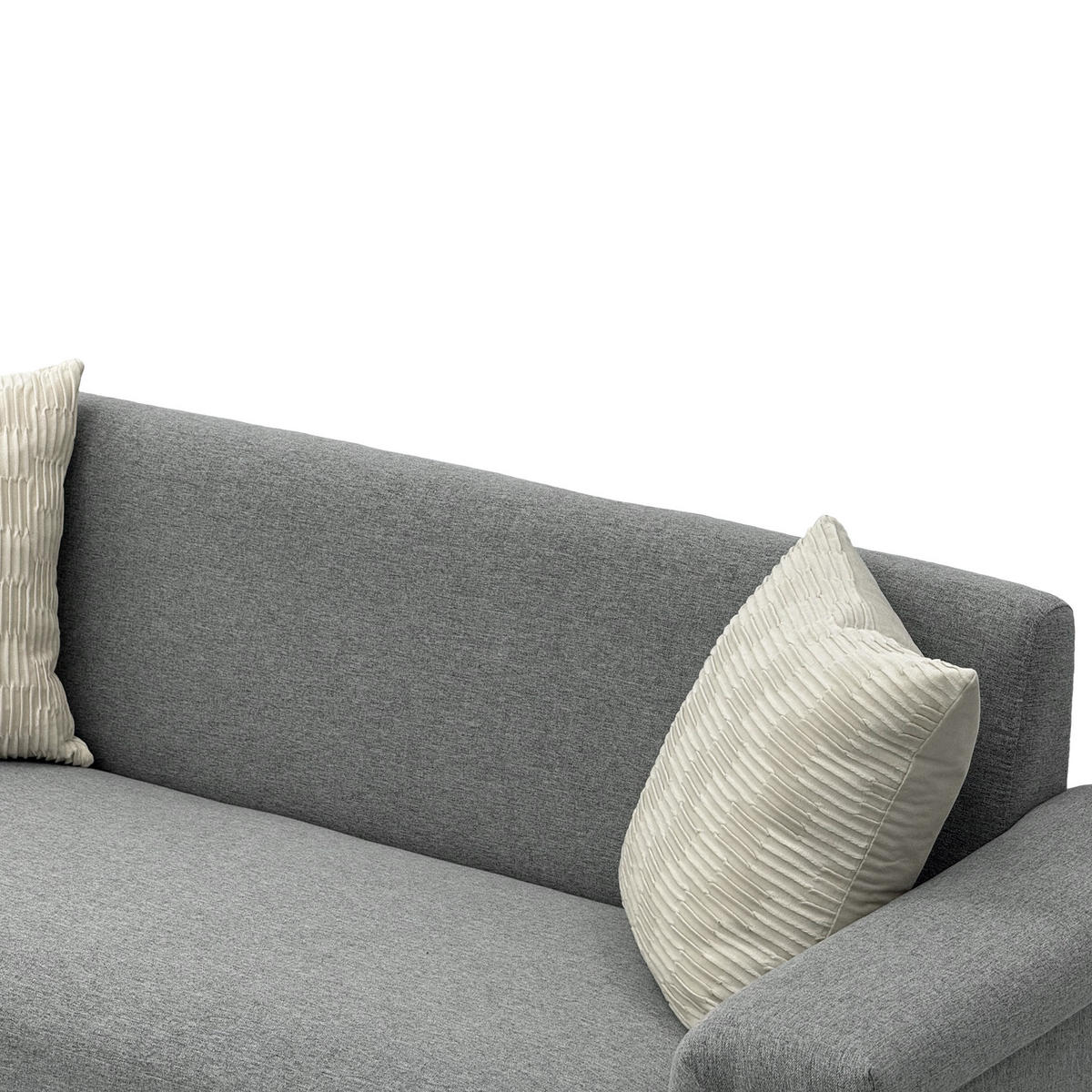 SOFA 2-Sitzer 172/73,5/81,5 cm Hellgrau - Hellgrau, Textil (73.5/81.5/172cm)