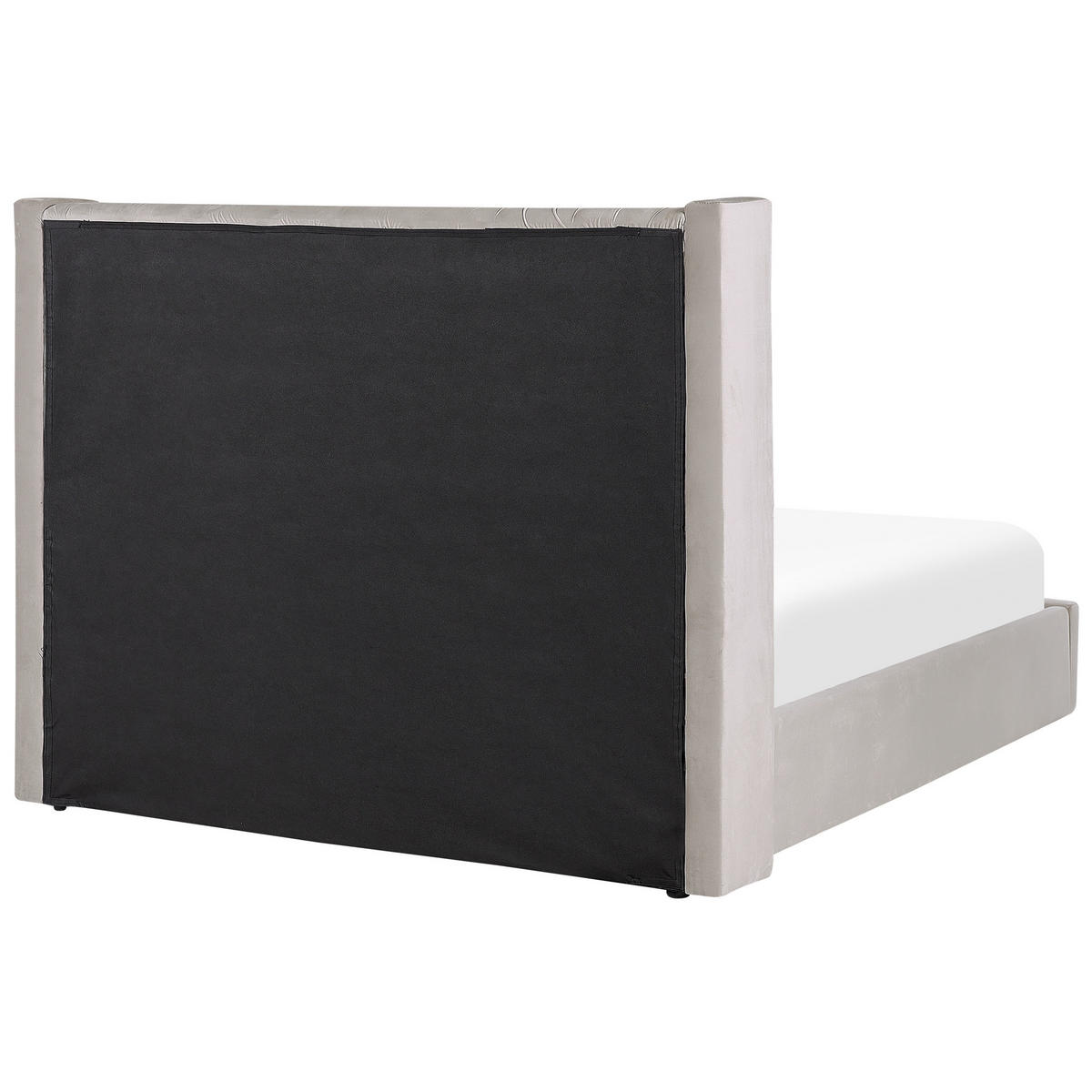 POLSTERBETT 160/200cm Hellgrau Lubbon - Hellgrau, Textil (160/200cm) - Beliani