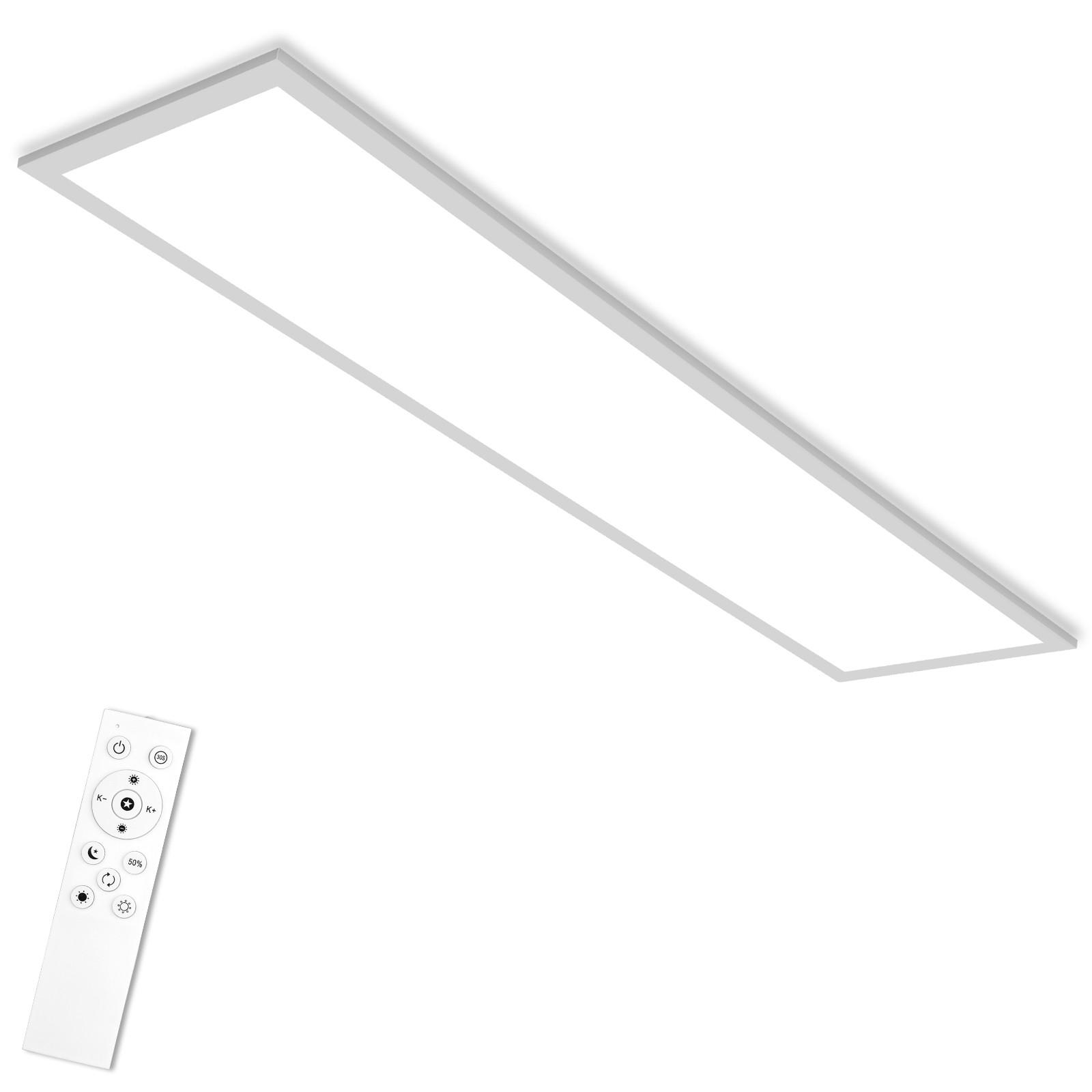 DECKENLEUCHTE PA1041FW LED Panel Dimmbar 100/25/3.9 CM - Weiß, Metall (100/25/3.9cm) - LOVHAUS