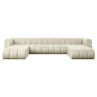 WOHNLANDSCHAFT modulares Sofa Joren-U2 - 410x177x70 cm Beige - Beige, Holzwerkstoff/Textil (410/70/177cm) - ALTDECOR