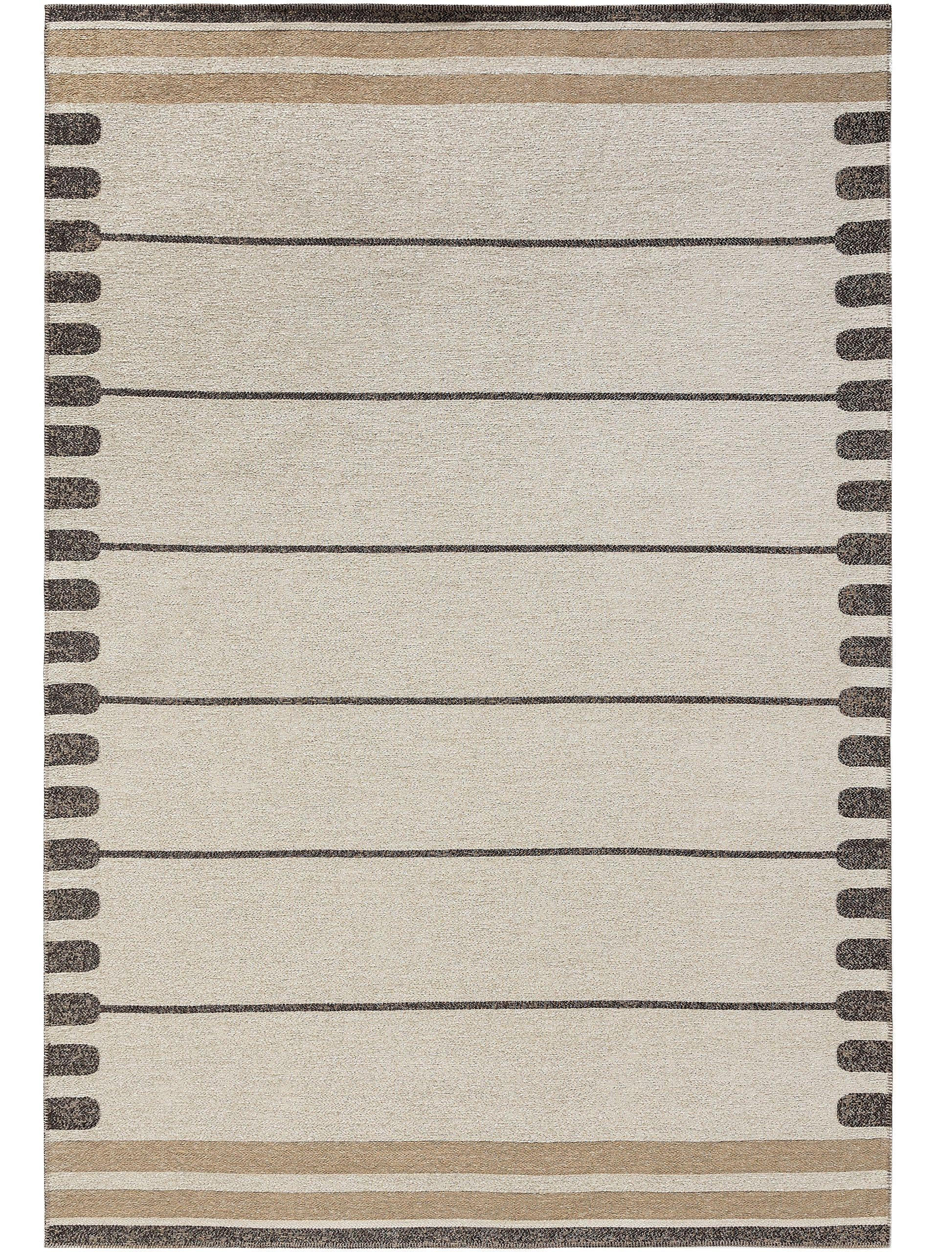 FLACHGEWEBETEPPICH Elena Beige/Braun 240x340 cm - Beige, Textil (240/340cm) - benuta Nest