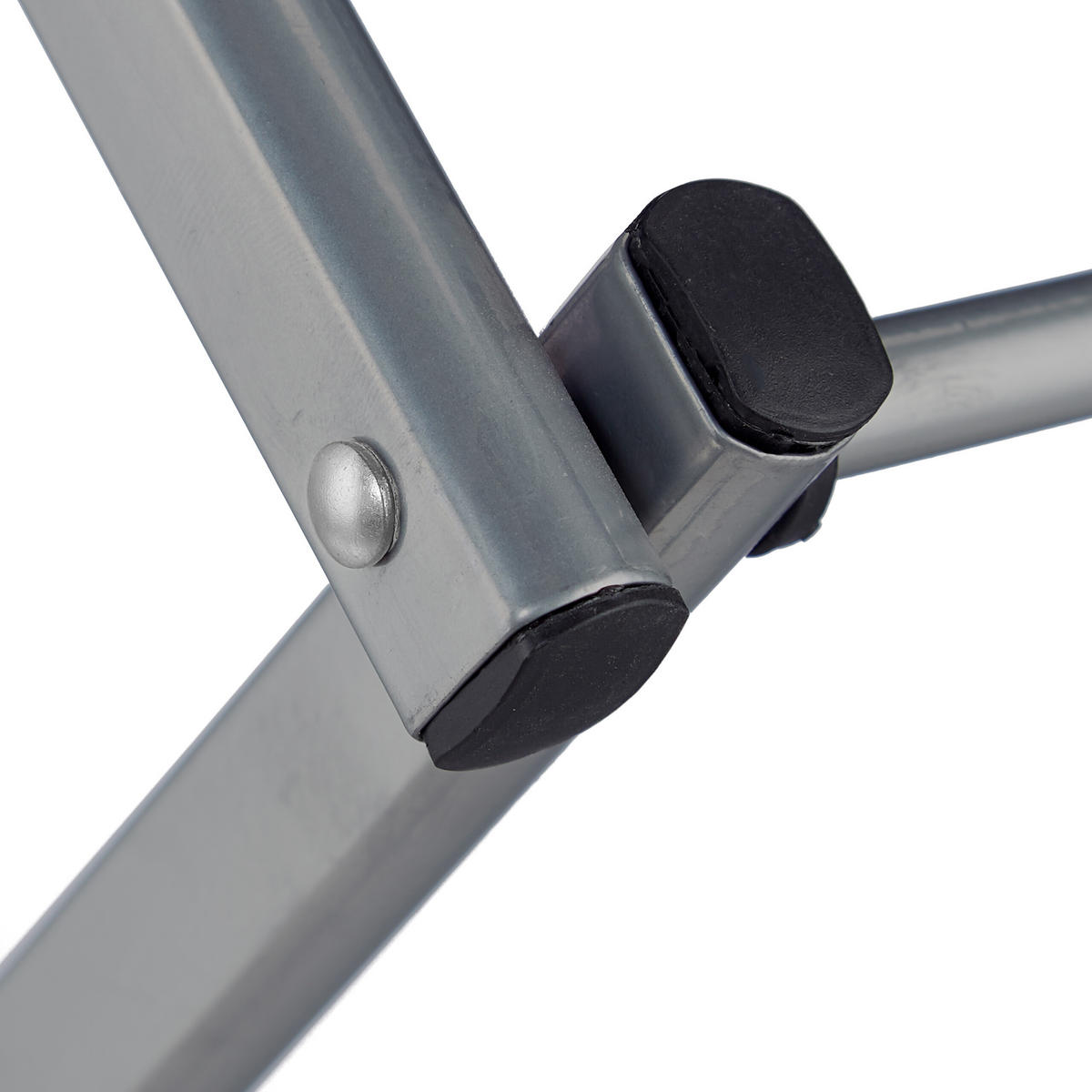 STOJAN na prádlo - strieborná, kov/plast (73/105/37cm) - Relaxdays