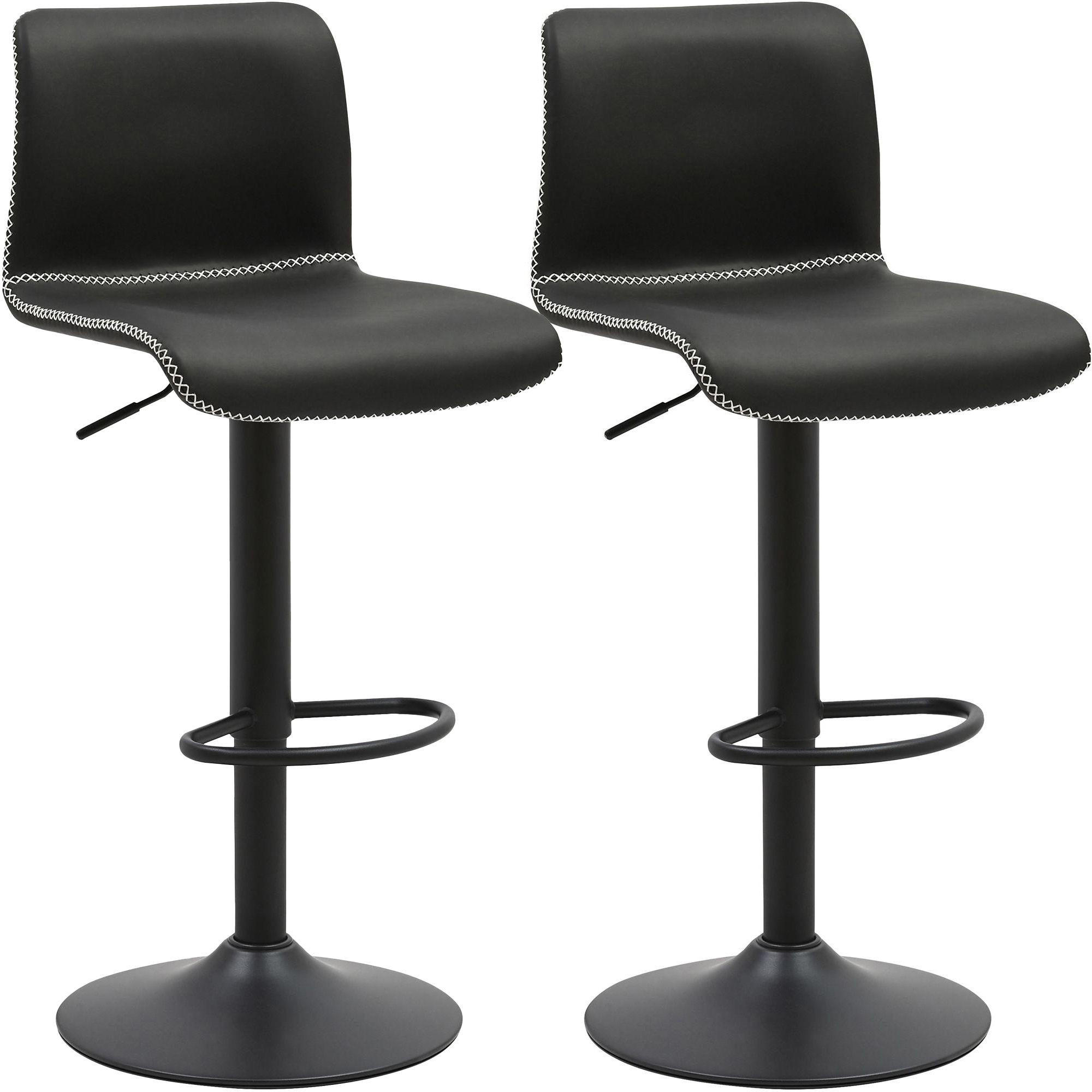 furnicato Barhocker Schwarz 41x85x47 cm