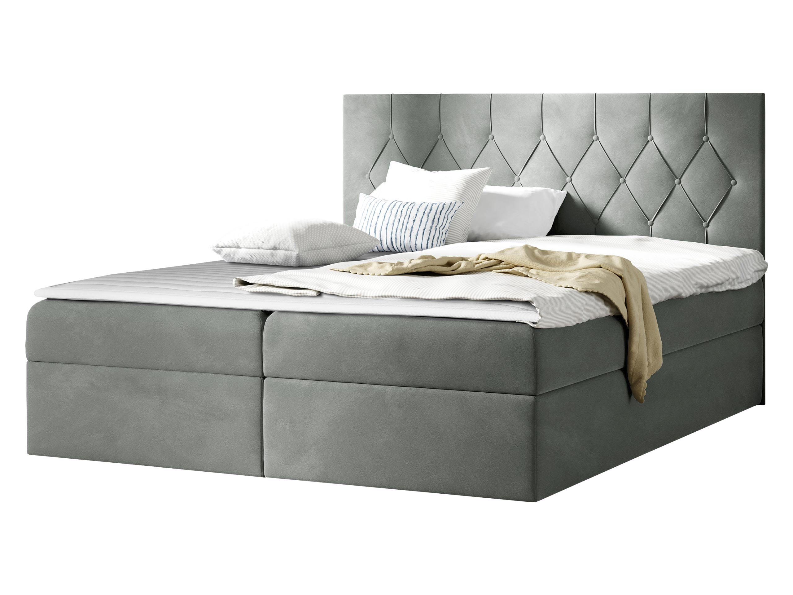 BOXBETT Sky - Grau, Holz (200/200cm) - MIRJAN24