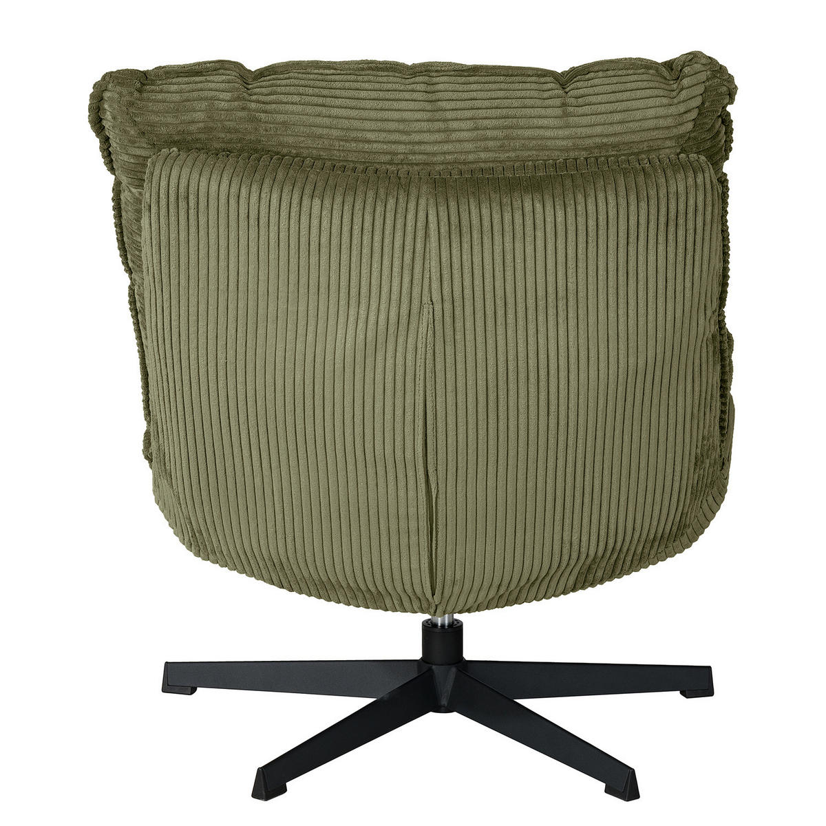 SESSEL - Cord - Schwarz/Grün, Textil/Metall (72/85/90cm) - home24