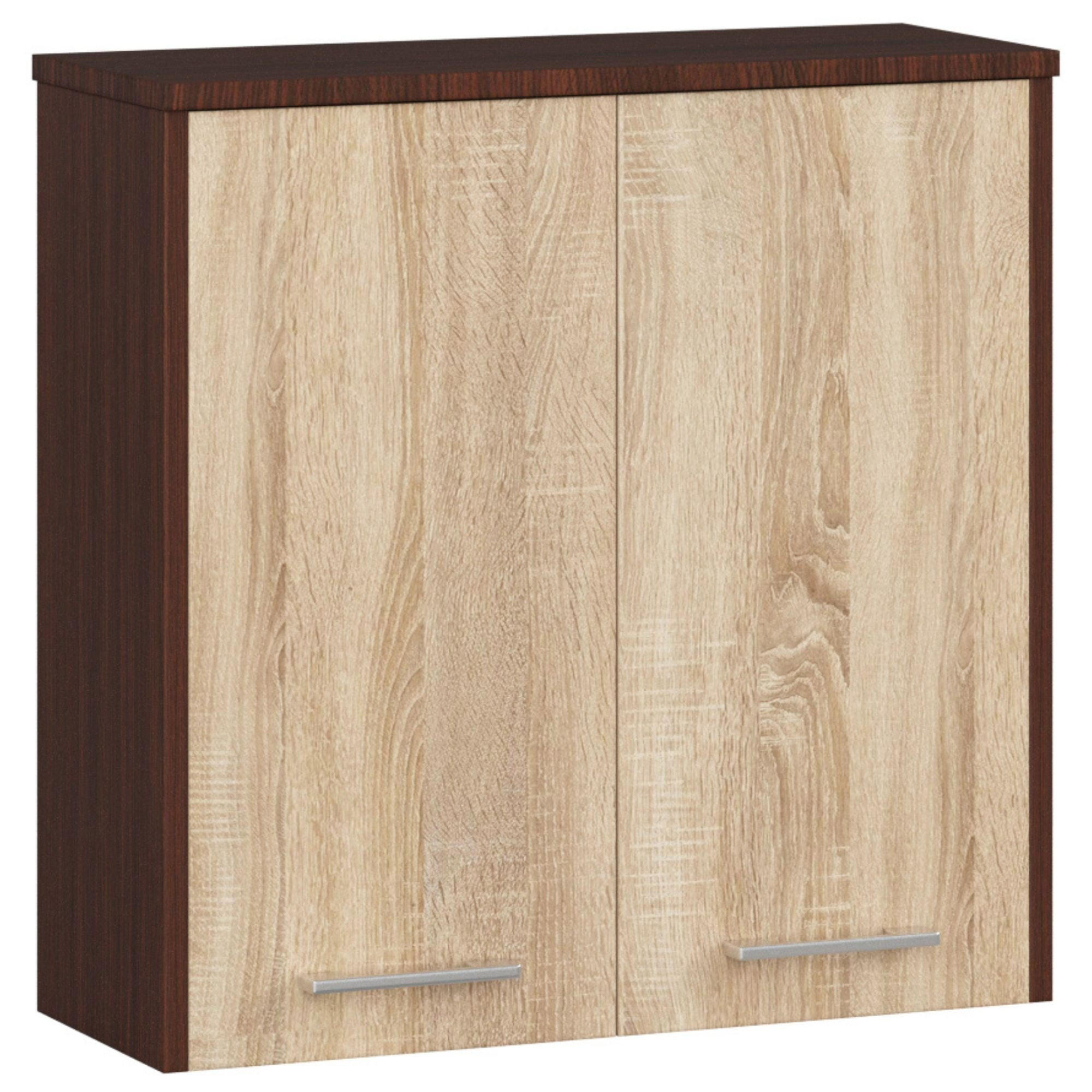 BADRUMSSK&Aring;P M&ouml;rkbrunt, ek Sonoma 60/60/22,5 Sonoma ek, Wengef&auml;rgad 60/60/23 cm