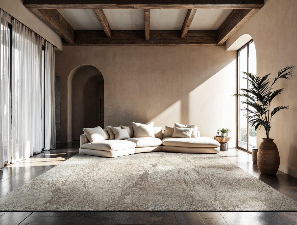 TEPPICH Albatre Sol 170/240 cm - Grau, Textil (170/240cm) - Louis De Poortere