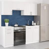 KÜCHENZEILE LECO 180 weiss matt - Weiß, Holzwerkstoff (180/82/46cm) - roe furniture