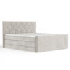 BOXSPRINGBETT Toma Beige 160/200 cm - Beige/Schwarz, Holz/Holzwerkstoff (160/200cm) - Maison de Reve