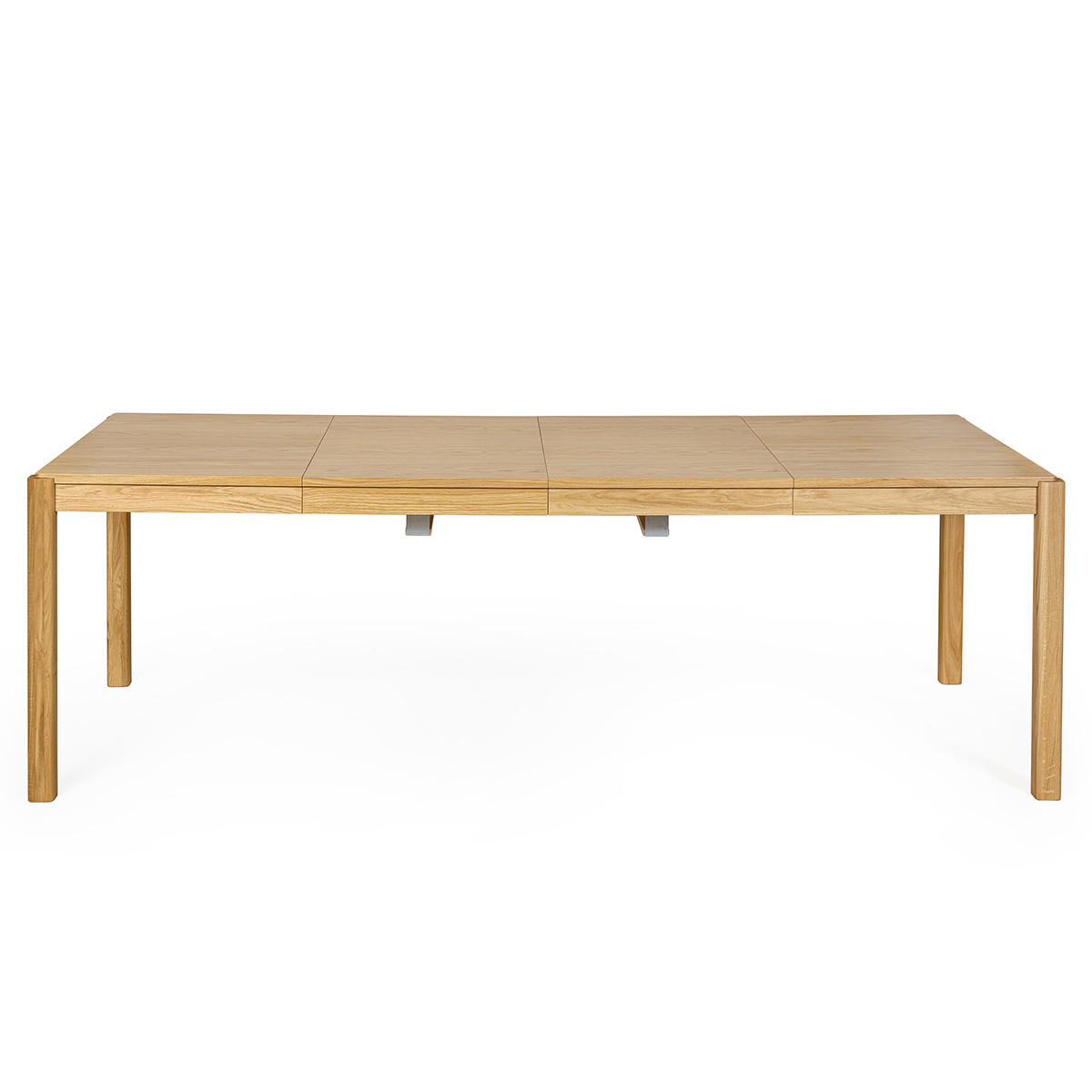 ESSTISCH Ausziehbar Eichenfurnier L125-238 cm AGALI - Eiche Bianco, Holz (238/91/75cm) - Miliboo