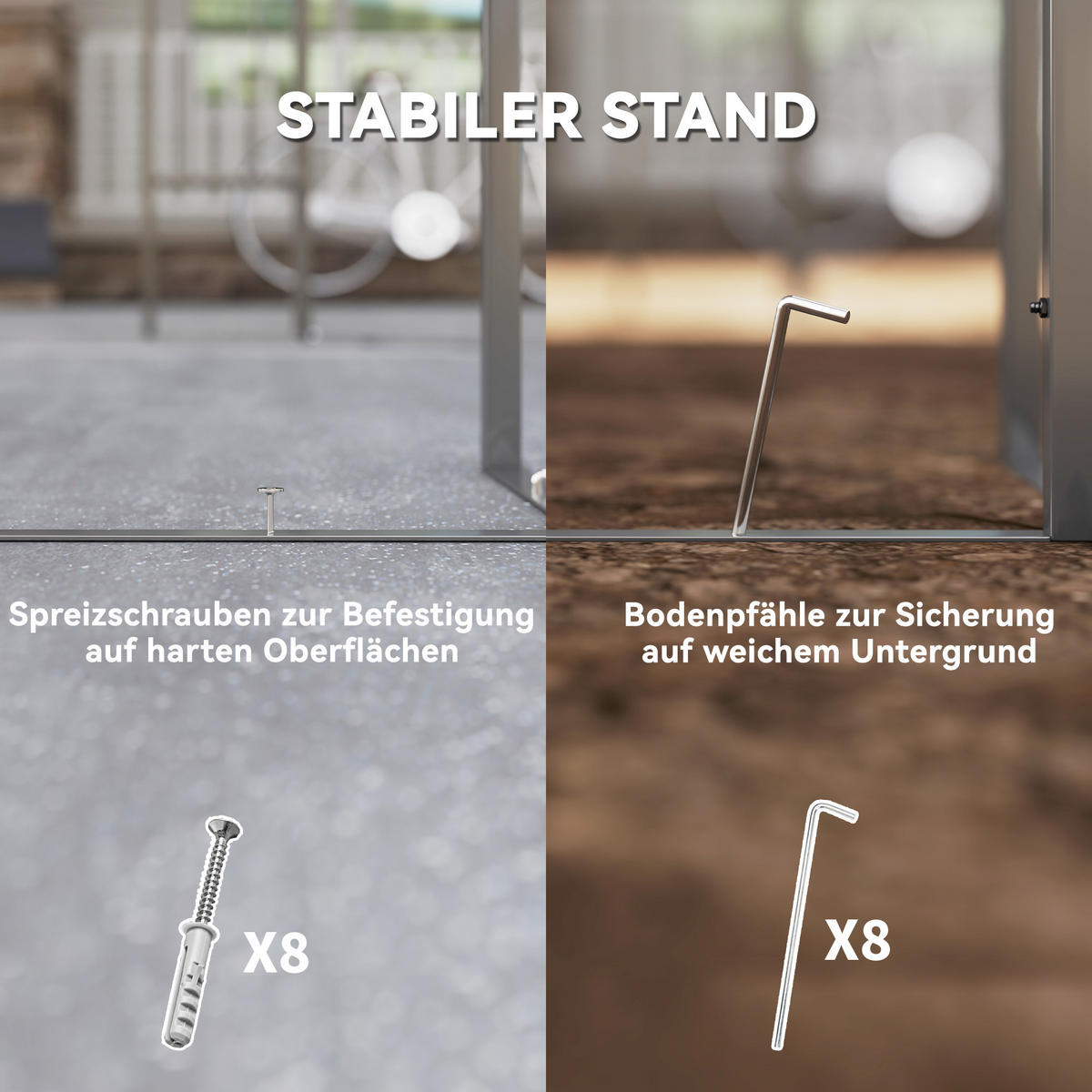 GARTEN-PAVILLON mit Doppeldach, ca. 3x3 m, Sonnenschutz - Dunkelgrau, Metall (298/279/162cm) - Outsunny