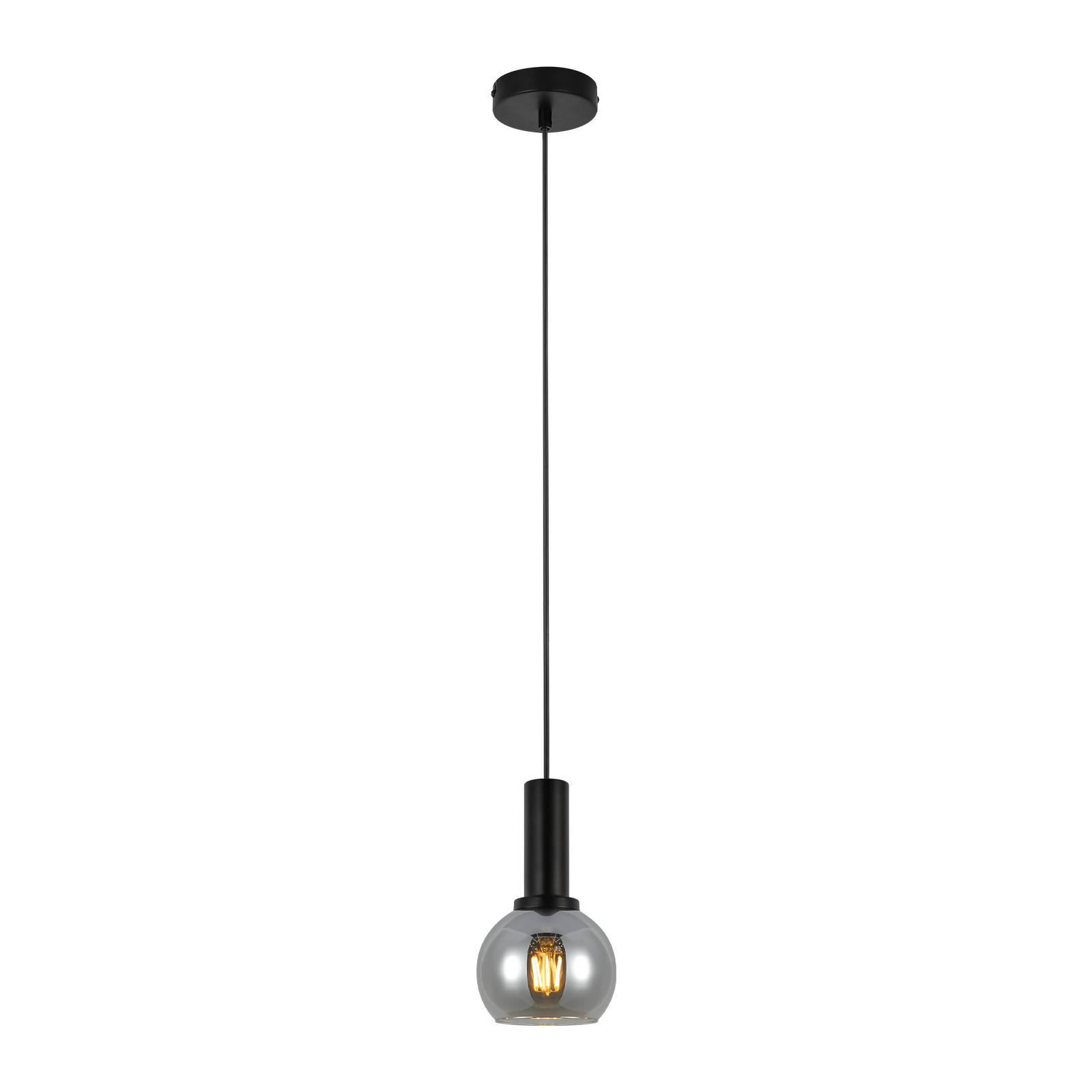 HÄNGELEUCHTE Torvq 10/13/145 cm - Schwarz, Metall (10/13/145cm) - ZMH