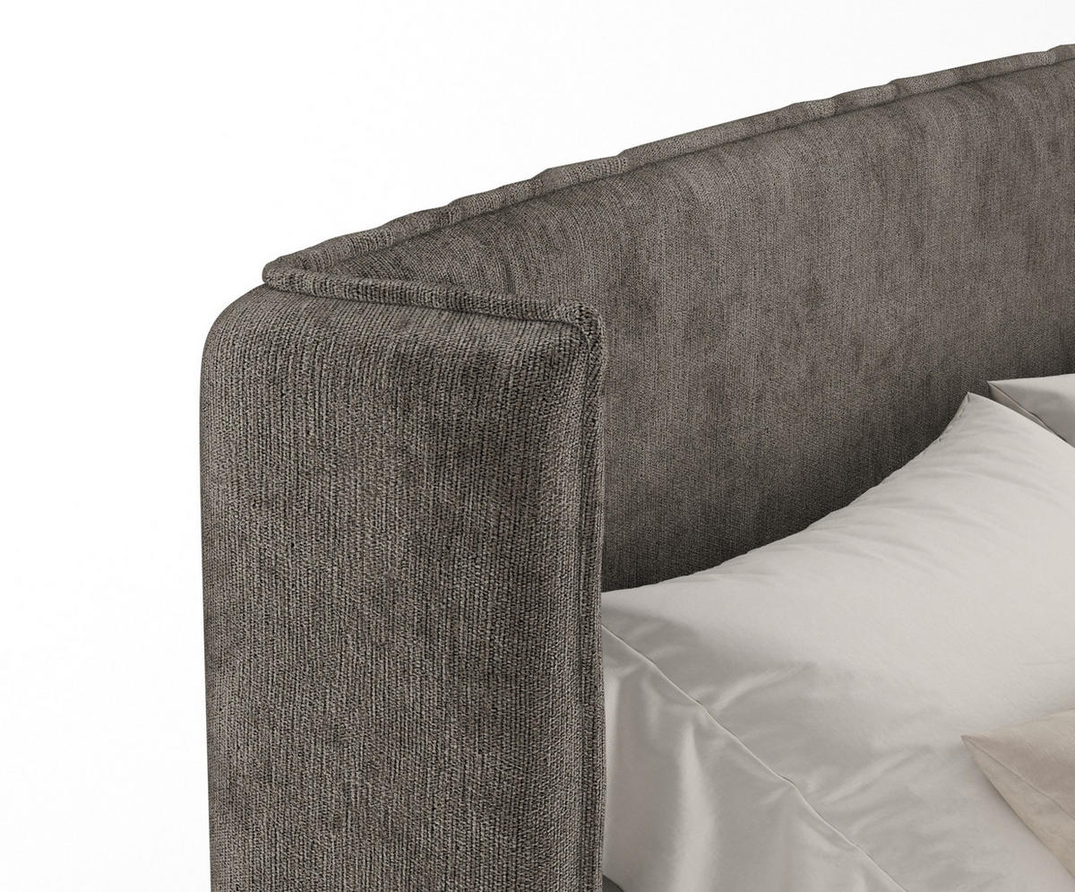 BOXSPRINGBETT Freeland Dunkebraun 180/200 cm mit Matratze und Topper - Dunkelbraun/Schwarz, Holz/Holzwerkstoff (180/200cm) - Maison de Reve