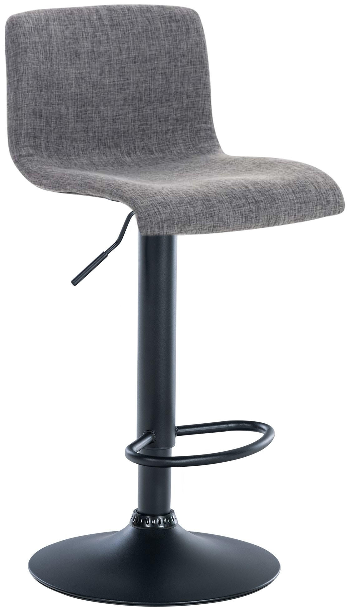 BARHOCKER Hover 84-104x39x36 cm hellgrau - Hellgrau, Textil (39/84/36cm) - furnicato
