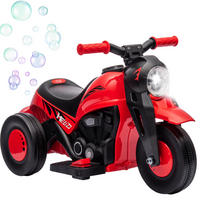 ELEKTRO-MOTORRAD DE-06159 6V mit Musik und Blasen Blau - Rot, Kunststoff/Metall (80/36/43.5cm) - ComfortXL