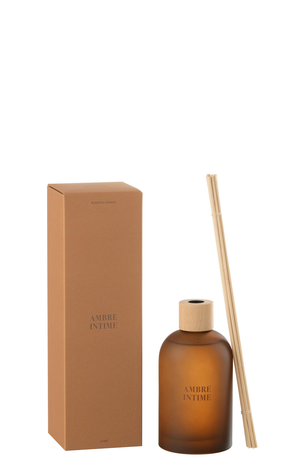 DUFTSPENDER HAUSPARFUM ACCORDS ESSENTIELS - Gelb - 250 ml - Cognac, Paraffin (7.5/27.5/7.5cm) - J-Line