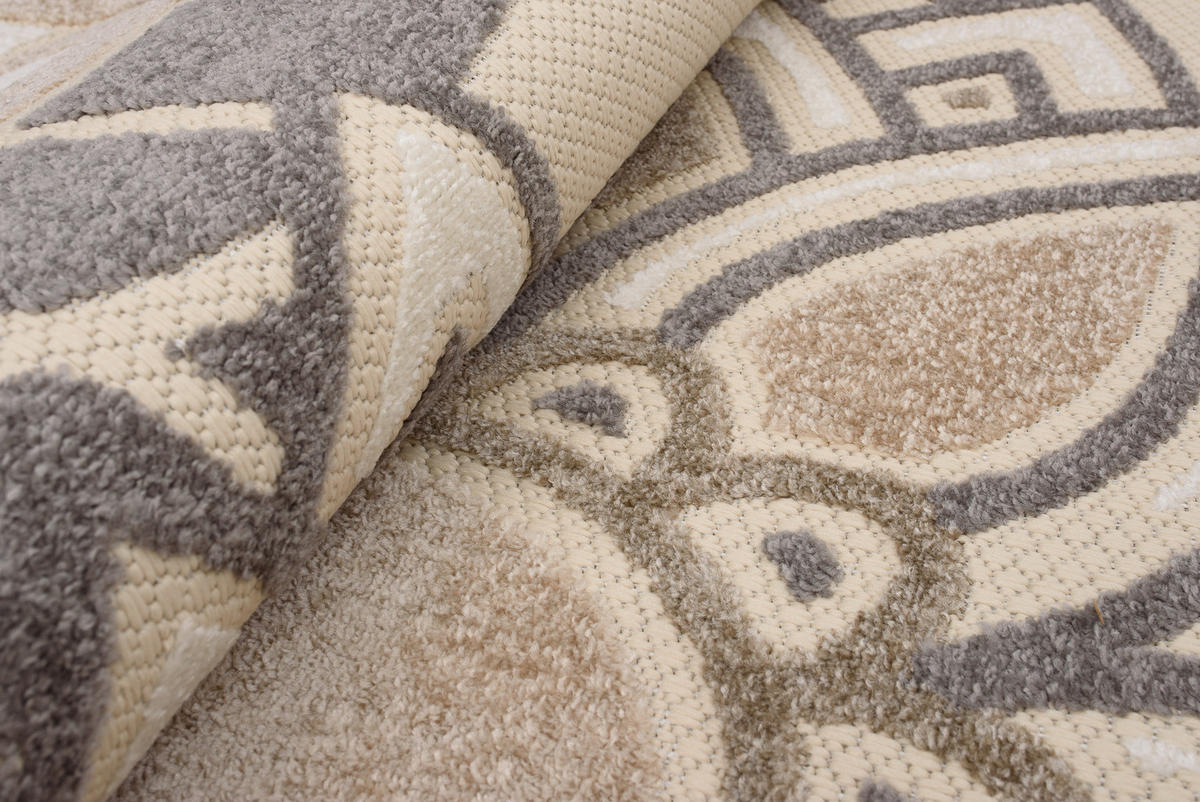 TEPPICH PATIO Creme 160/220 cm - Creme, Kunststoff (160/220cm) - Tapiso