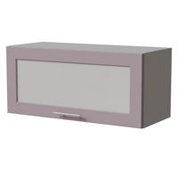 KLAPPHÄNGESCHRANK Bari W4BS/80 WKF Grau / RAL 4009 pastellviolett 80 / 32,5 / 36cm Blum Aventos - Violett/Grau, Holz/Holzwerkstoff (80/36/32.5cm) - Feldmann-Wohnen