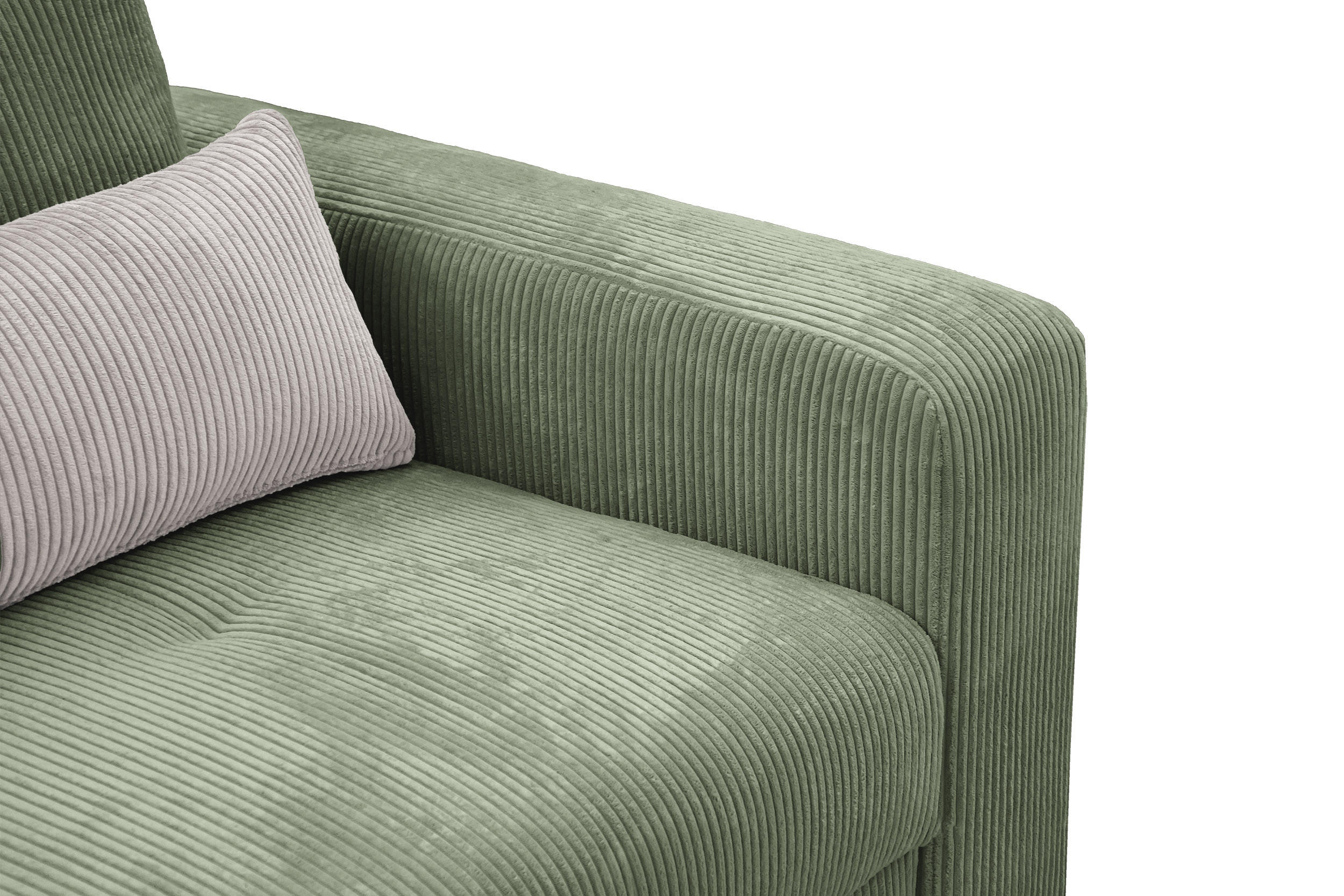 Thumbnail - Courtois Laville Sofa, Salbeigrün, Textil, 3-Sitzer, 208x91x108 cm, Wohnzimmer, Sofas & Couches, Sofas