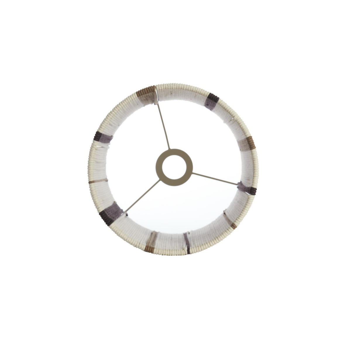 LAMPENSCHIRM Medan Weiß 25/25/36 cm - Weiß, Textil (25/25/36cm) - Light & Living